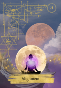 Alignment card from the Quantum Legacy Oracle Deck